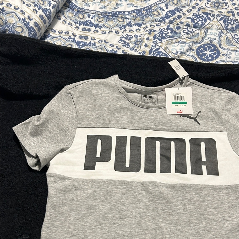 Puma Light Gray Heather Logo Dress - Picture 2 of 5
